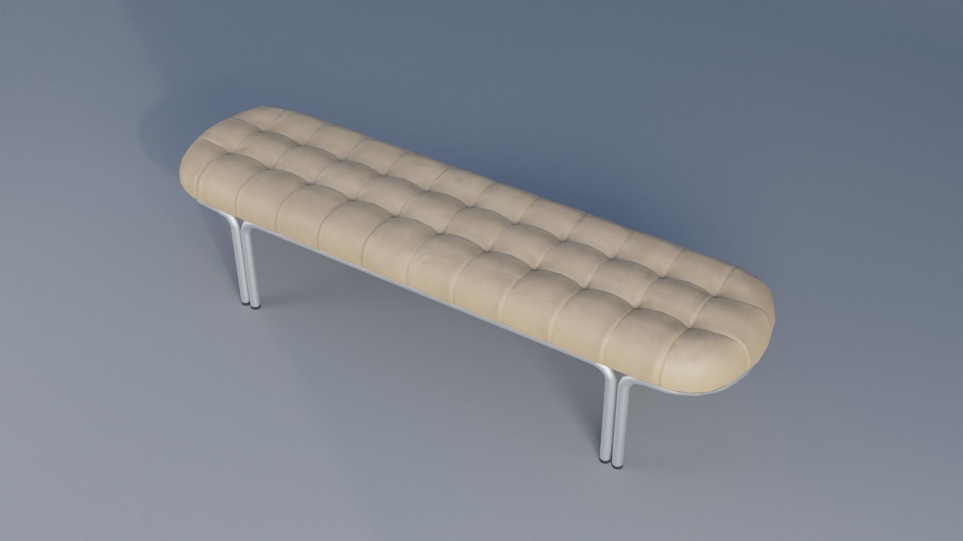Bench Low-poly 3D model_1