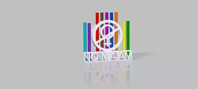 NO MA AM logo penholder  Married with Children  3D print model