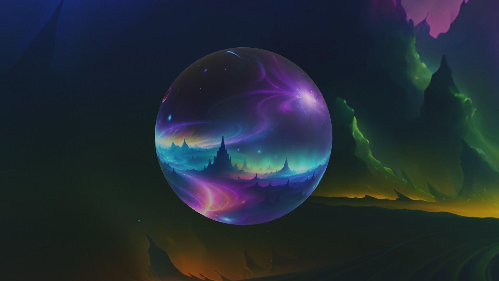 Panoramic Sky SET - Celestial Odyssey 01 - 3D mesh and Sphere Low-poly 3D model_7