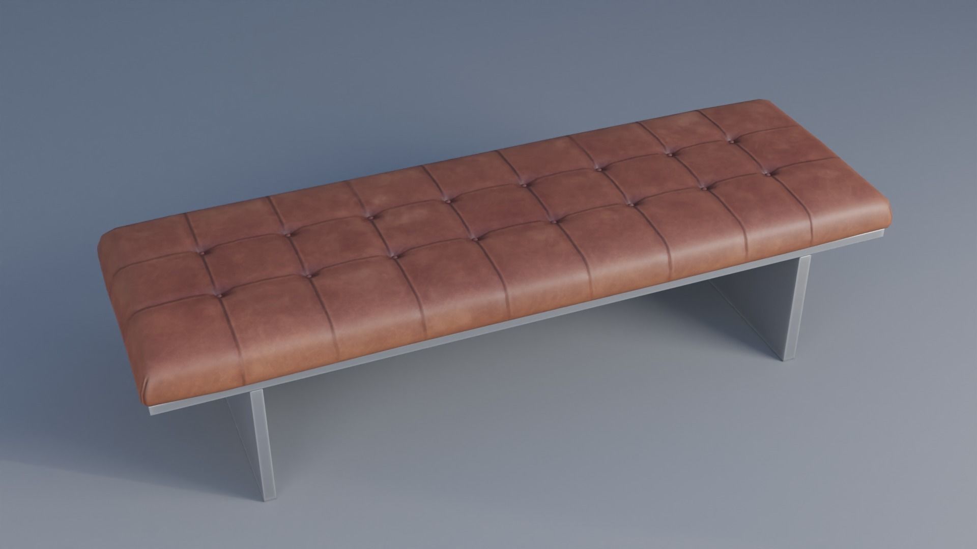 Bench Low-poly 3D model_1