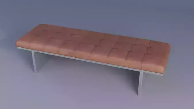 Bench Low-poly 3D model