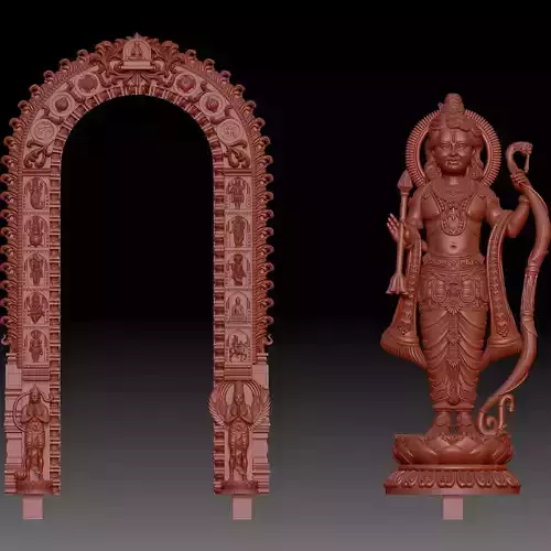 RAM LALLA MURTI 3D MODEL BY AYODDHYA MANDIR
