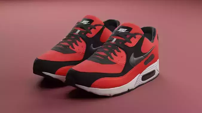 Airmax - Nike Shoes 02 - Very Low Poly Low-poly 3D model