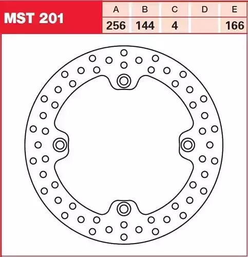 Brake disc TRW MST201 3D model