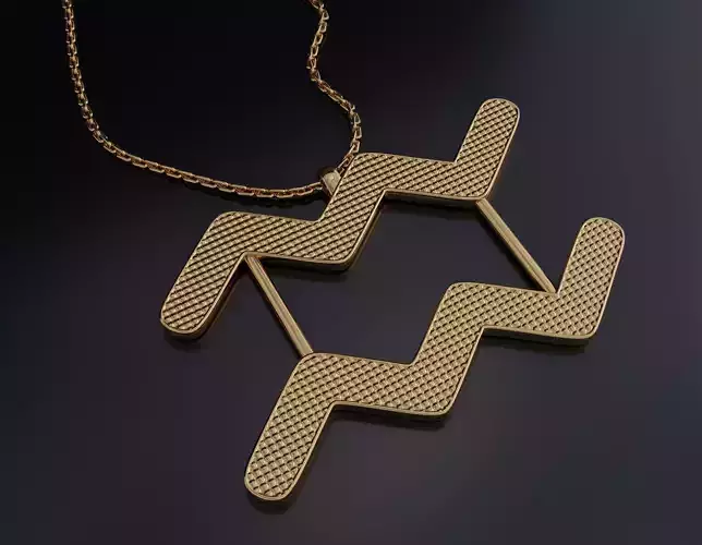 Aquarius Pendant 3D print model