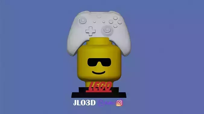 GIANT LEGO JOYSTICK HOLDER Free 3D print model
