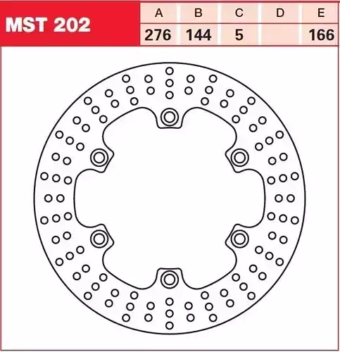 Brake disc TRW MST202 3D model
