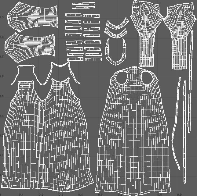 Cartoon Giraffe - base mesh Low-poly 3D model_8