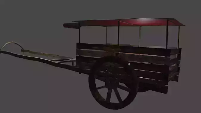 Medieval Wooden Cart