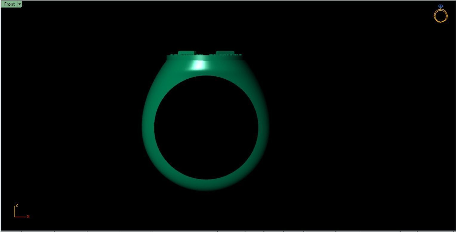 Horseshoe Ring Free 3D print model_2