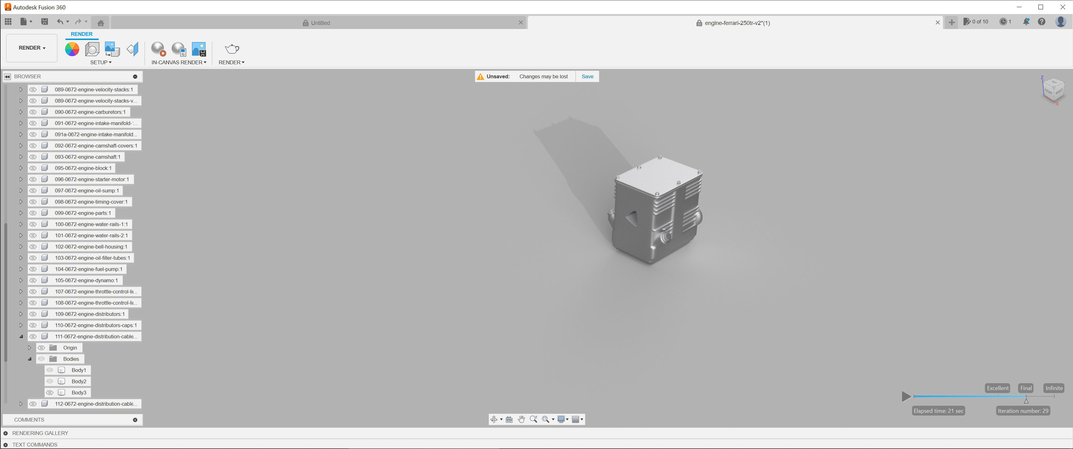 Ferrari 625 TRC Spider - Car Kit - 0672 MDTR 3D print model_33