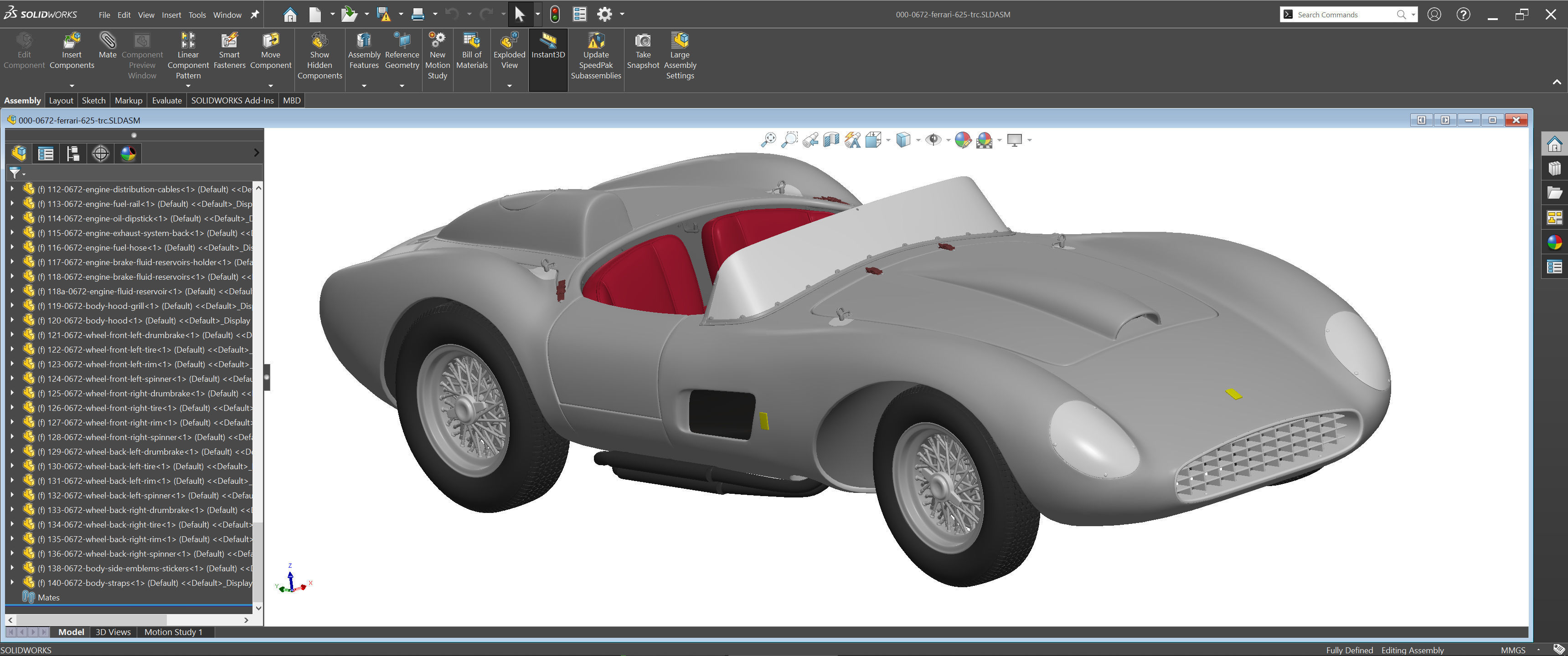 Ferrari 625 TRC Spider - Car Kit - 0672 MDTR 3D print model_26
