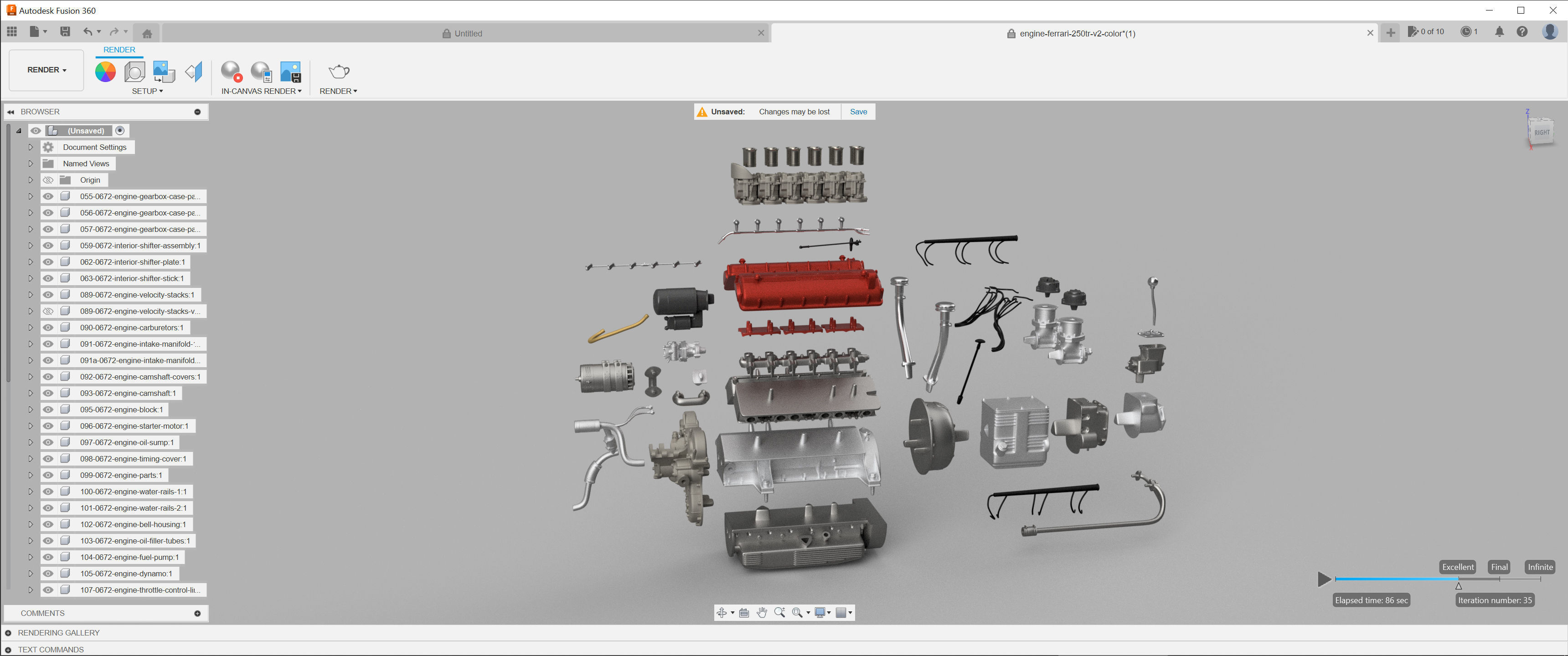 Ferrari 625 TRC Spider - Car Kit - 0672 MDTR 3D print model_35