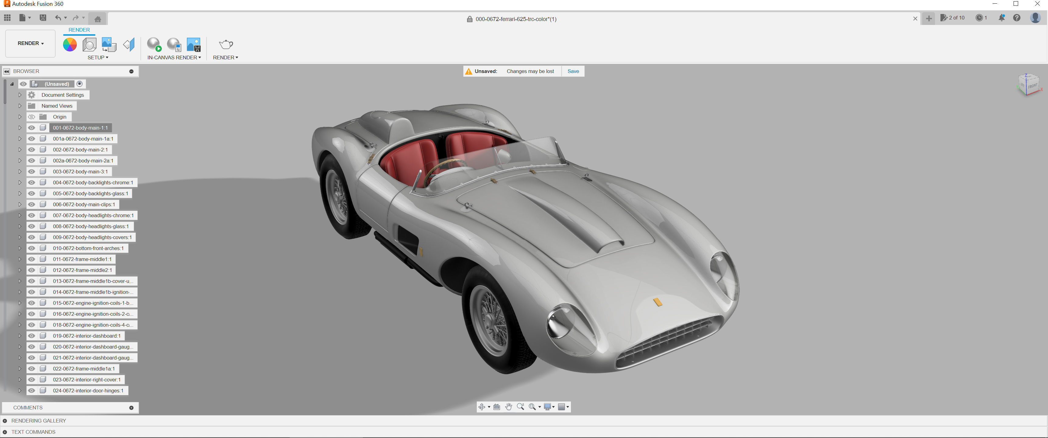 Ferrari 625 TRC Spider - Car Kit - 0672 MDTR 3D print model_21