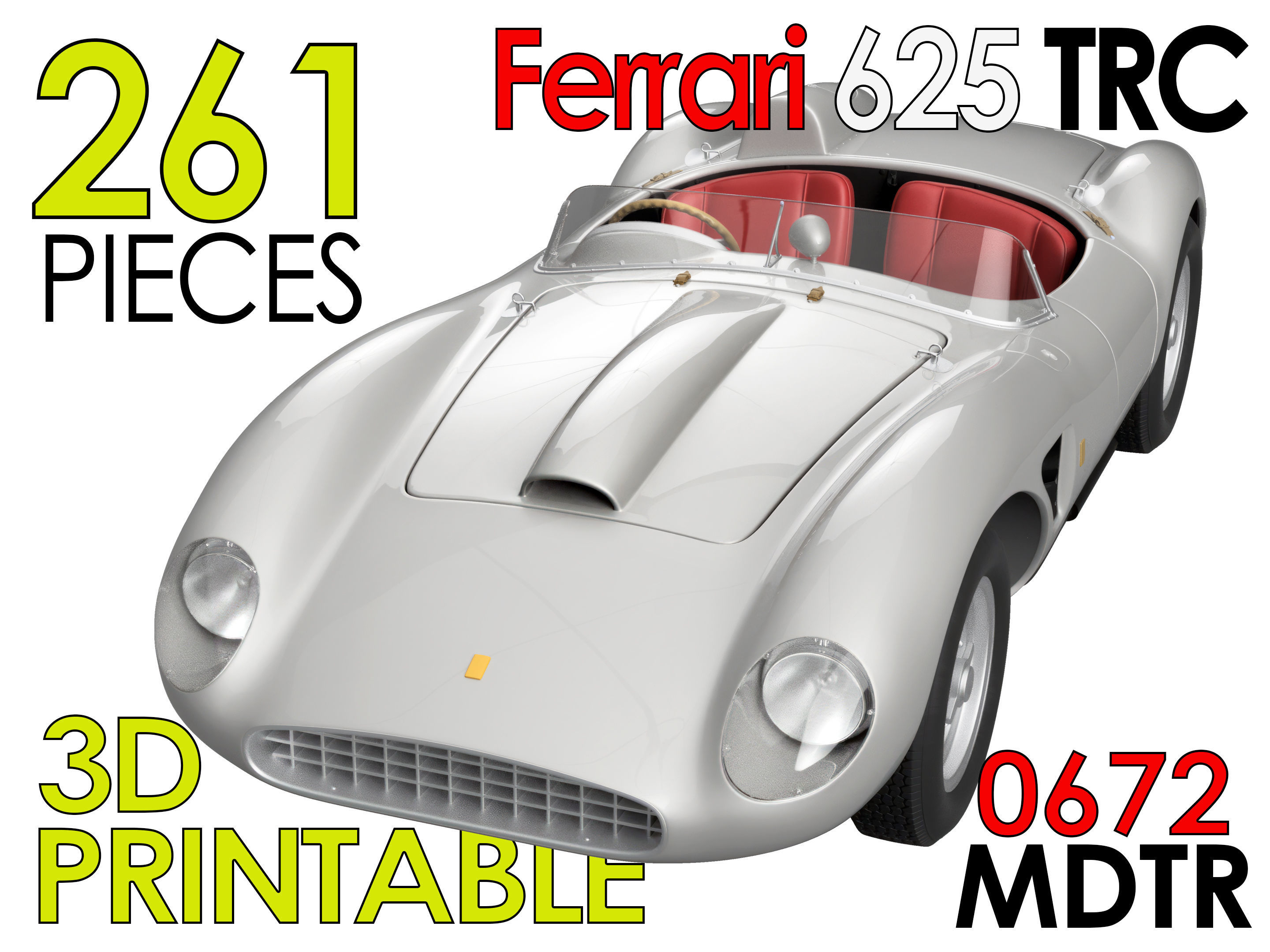 Ferrari 625 TRC Spider - Car Kit - 0672 MDTR 3D print model_2