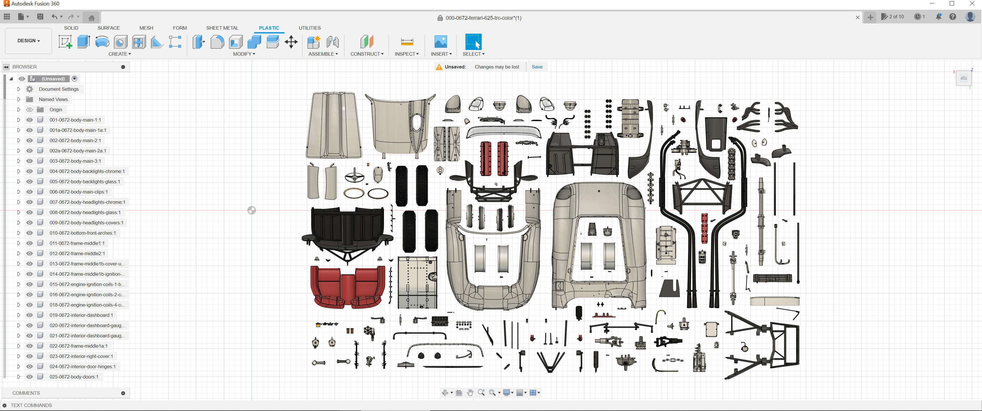 Ferrari 625 TRC Spider - Car Kit - 0672 MDTR 3D print model_24