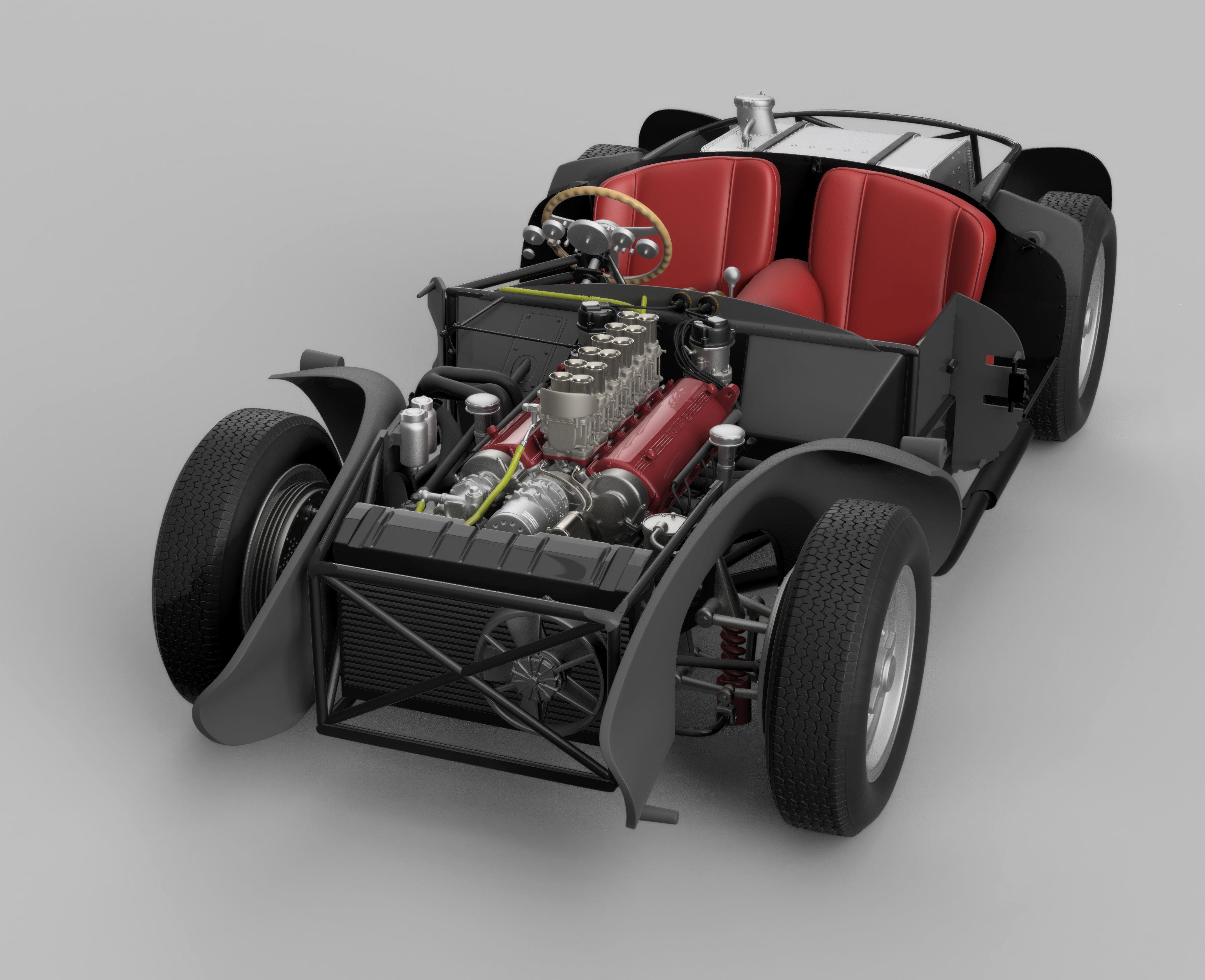 Ferrari 625 TRC Spider - Car Kit - 0672 MDTR 3D print model_6