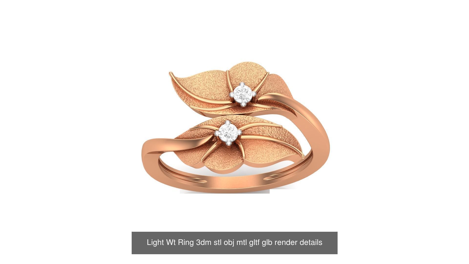 30 Light Wt  Ring 3dm stl obj mtl gltf glb render details  3D Model Collection_24