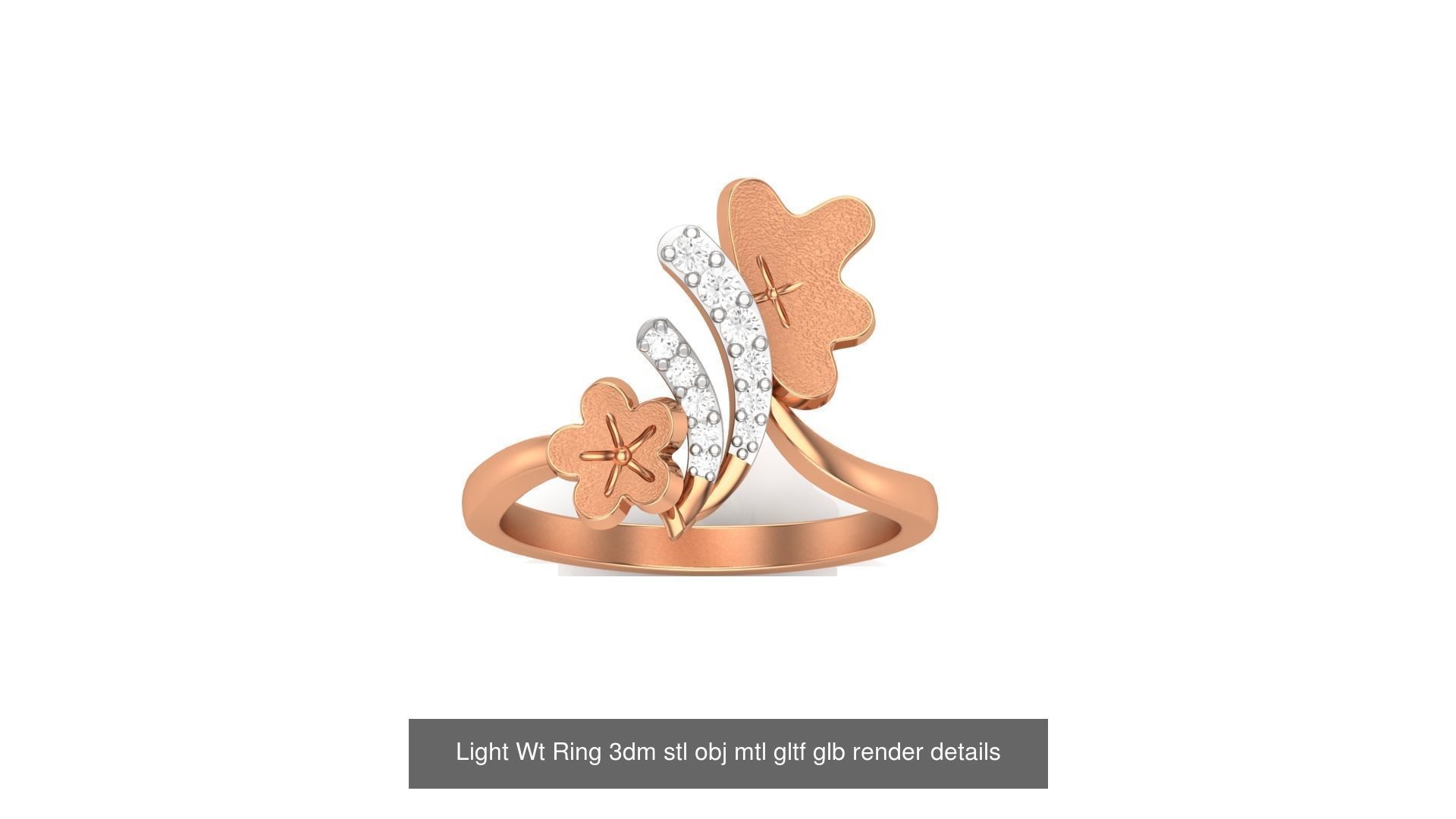 30 Light Wt  Ring 3dm stl obj mtl gltf glb render details  3D Model Collection_23