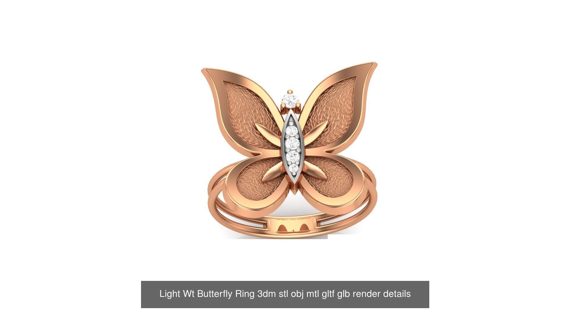 30 Light Wt  Ring 3dm stl obj mtl gltf glb render details  3D Model Collection_31