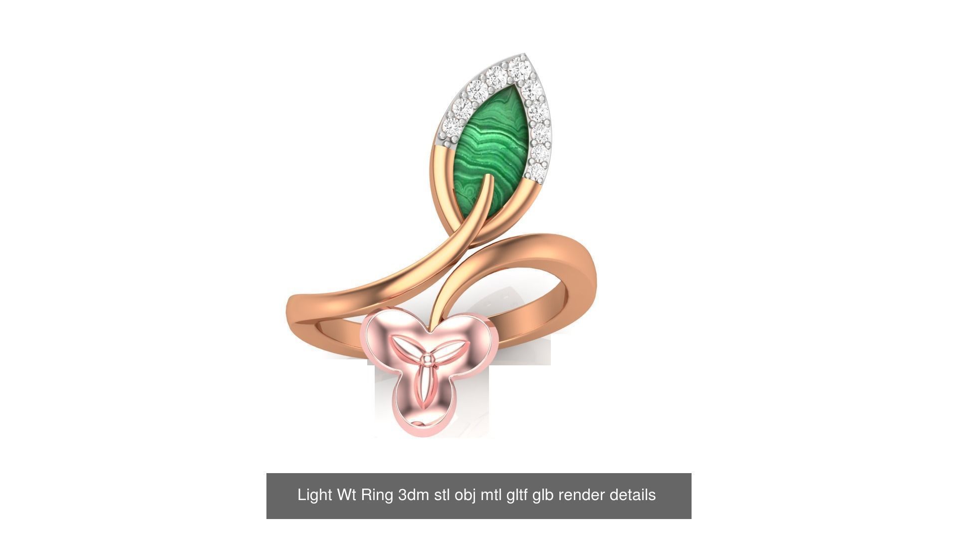 30 Light Wt  Ring 3dm stl obj mtl gltf glb render details  3D Model Collection_20
