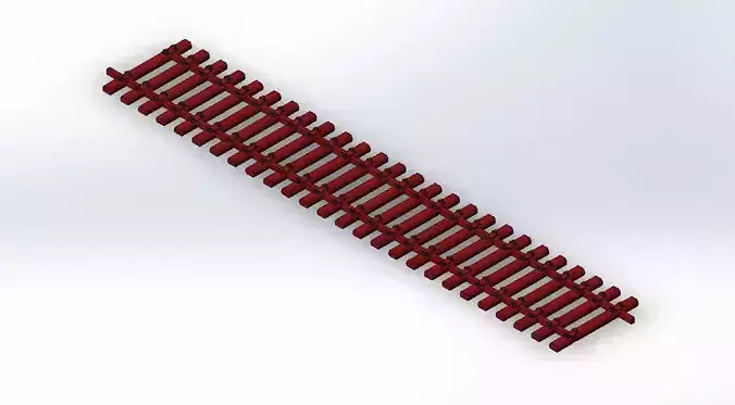 Sleepers for model railway track H0