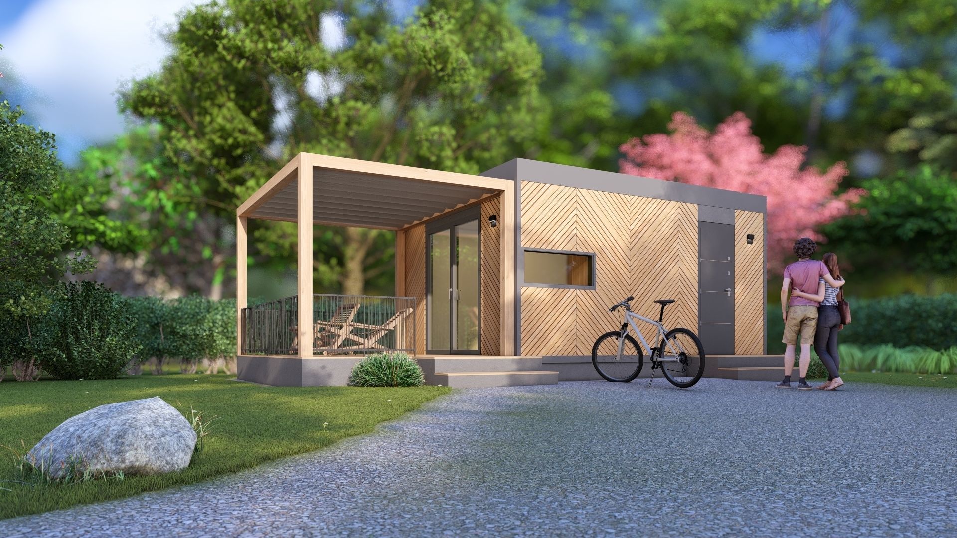 Tiny house Zaria 20m2 basic plans  3D model_14