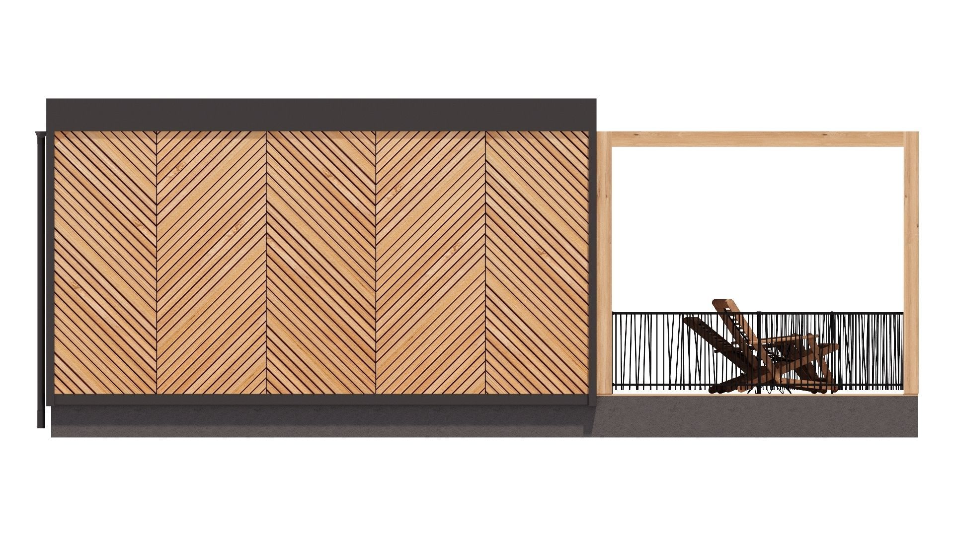 Tiny house Zaria 20m2 basic plans  3D model_10