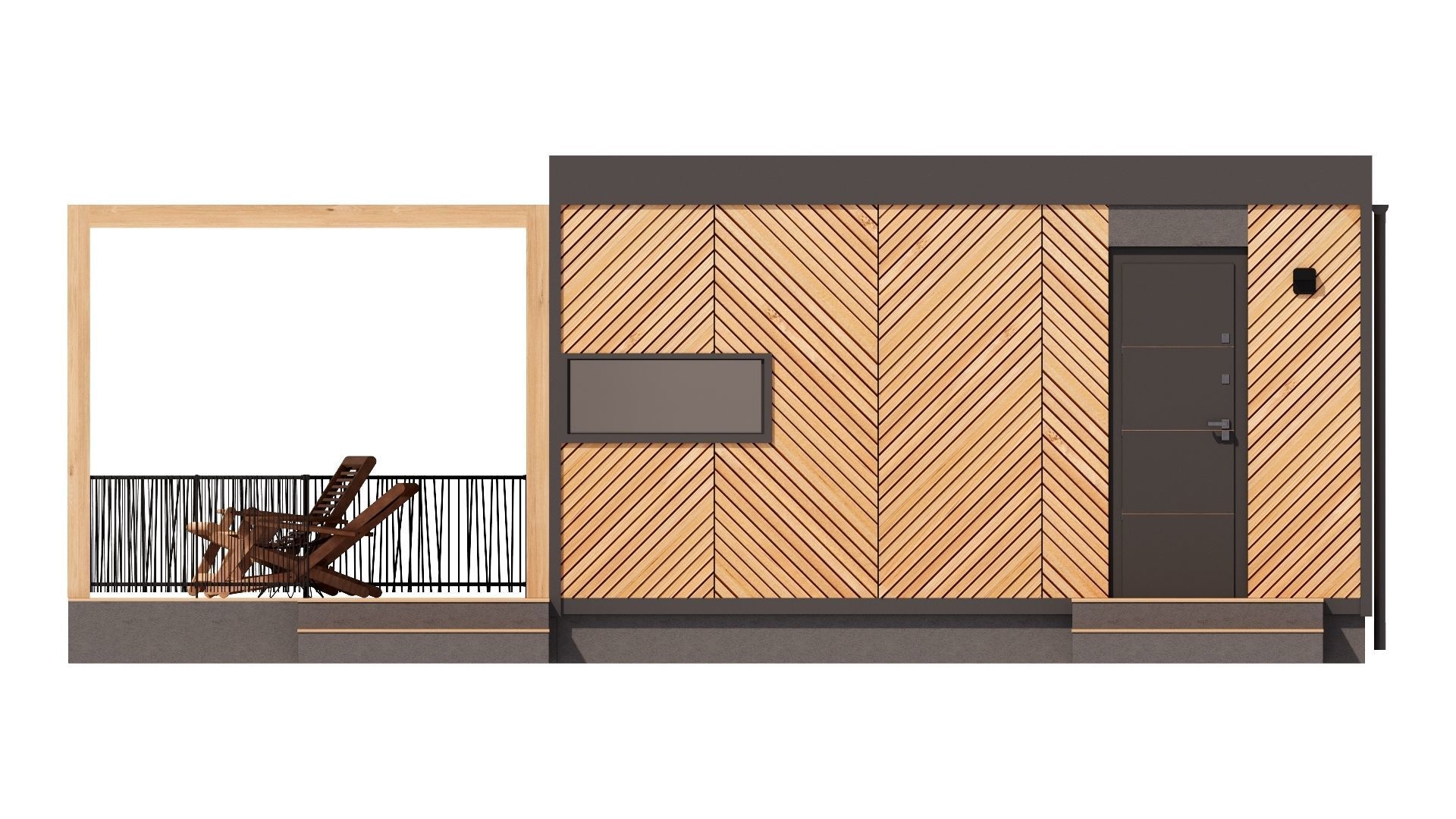 Tiny house Zaria 20m2 basic plans  3D model_11