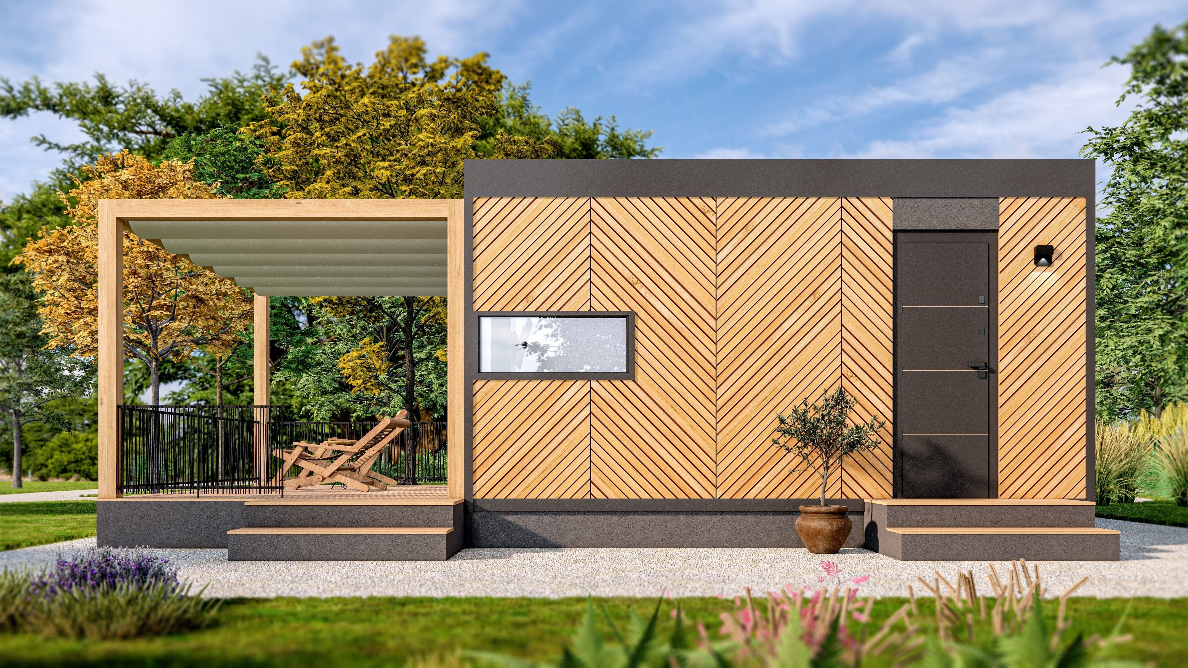 Tiny house Zaria 20m2 basic plans  3D model_7