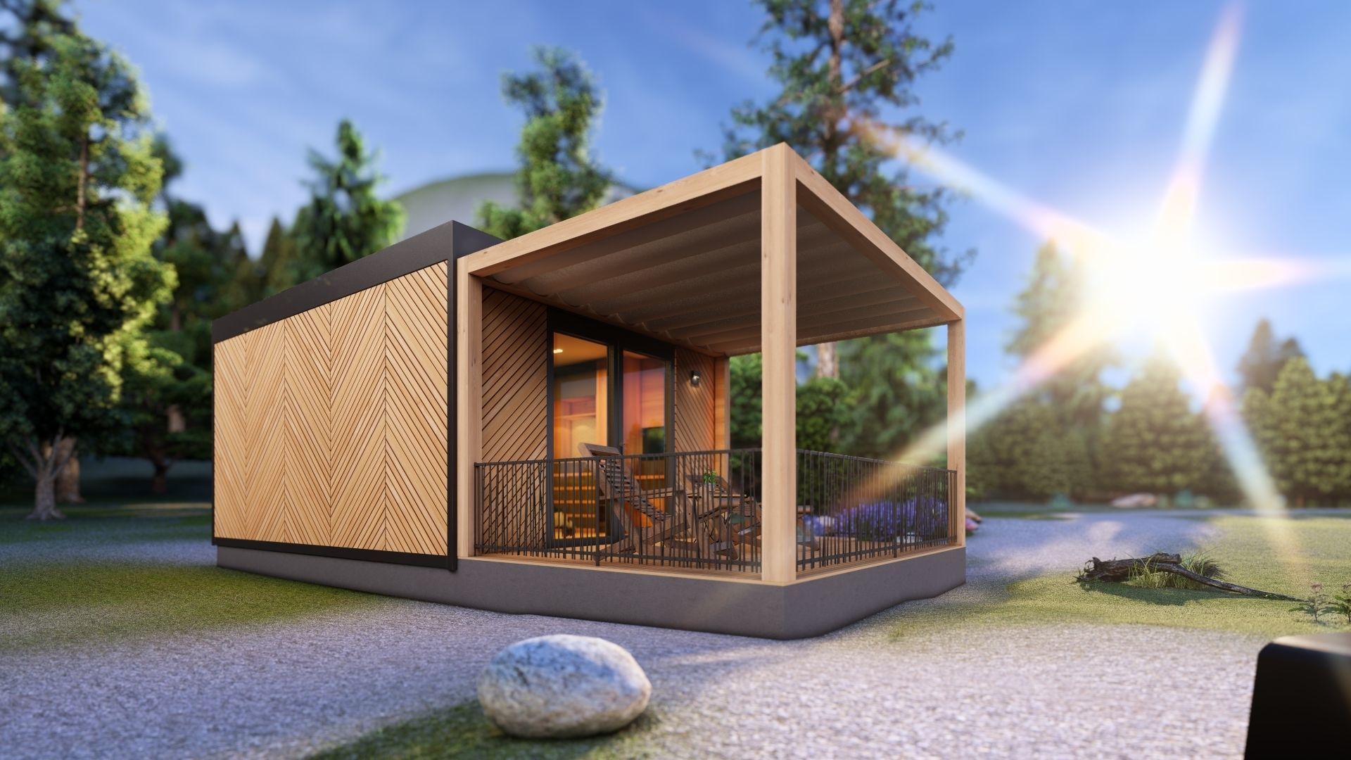 Tiny house Zaria 20m2 basic plans  3D model_27