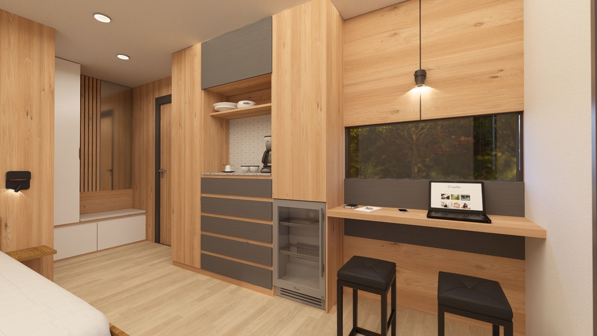 Tiny house Zaria 20m2 basic plans  3D model_21