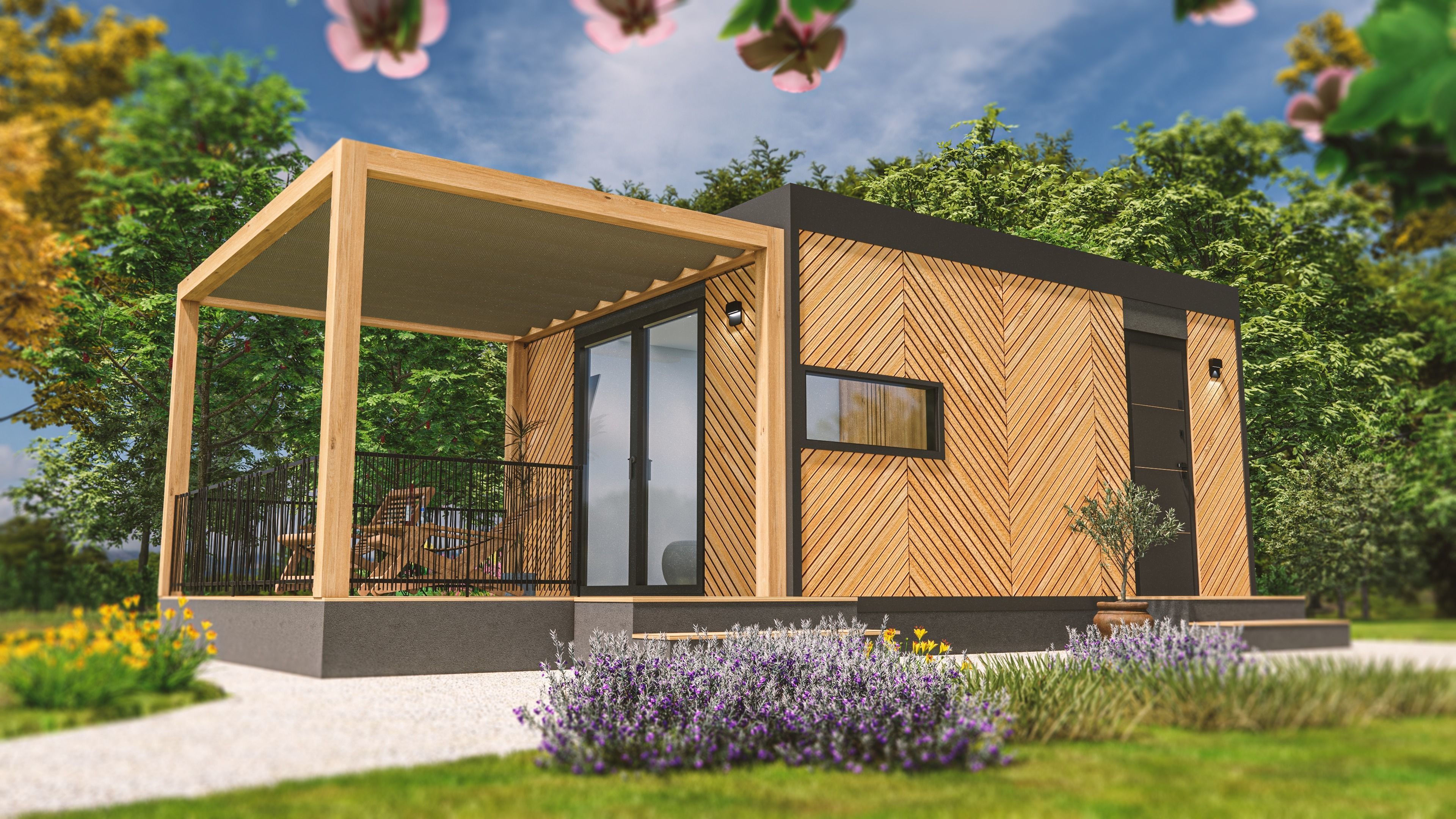 Tiny house Zaria 20m2 basic plans  3D model_34