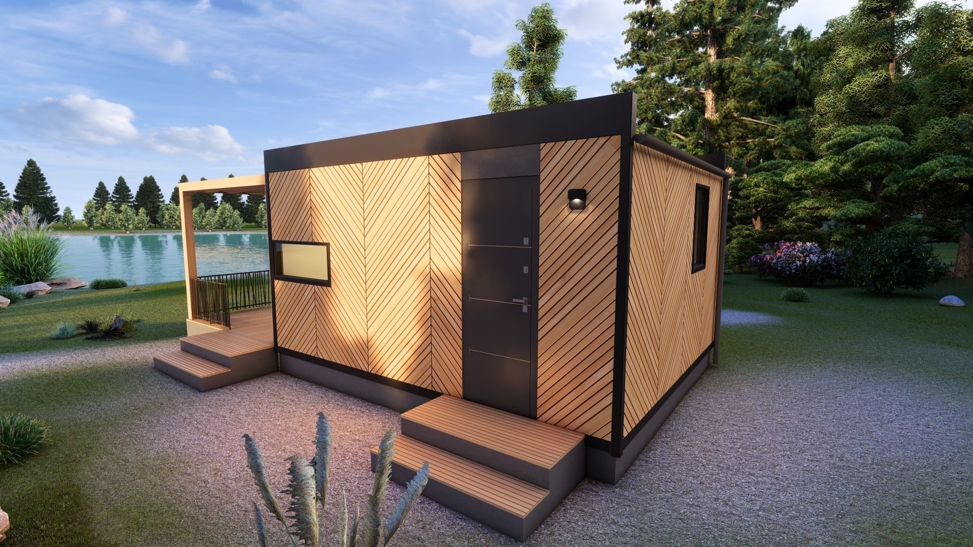 Tiny house Zaria 20m2 basic plans  3D model_22