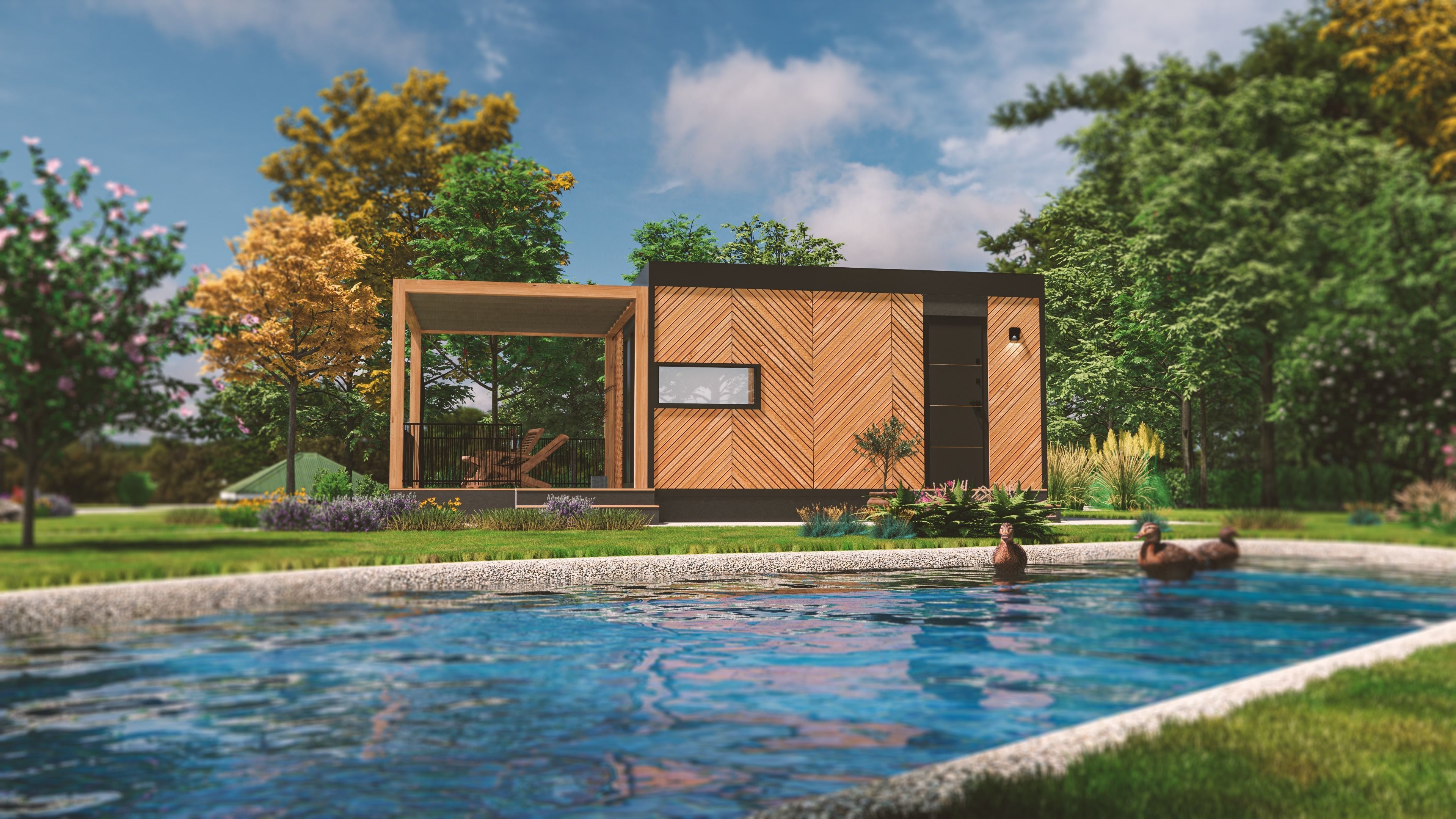 Tiny house Zaria 20m2 basic plans  3D model_32