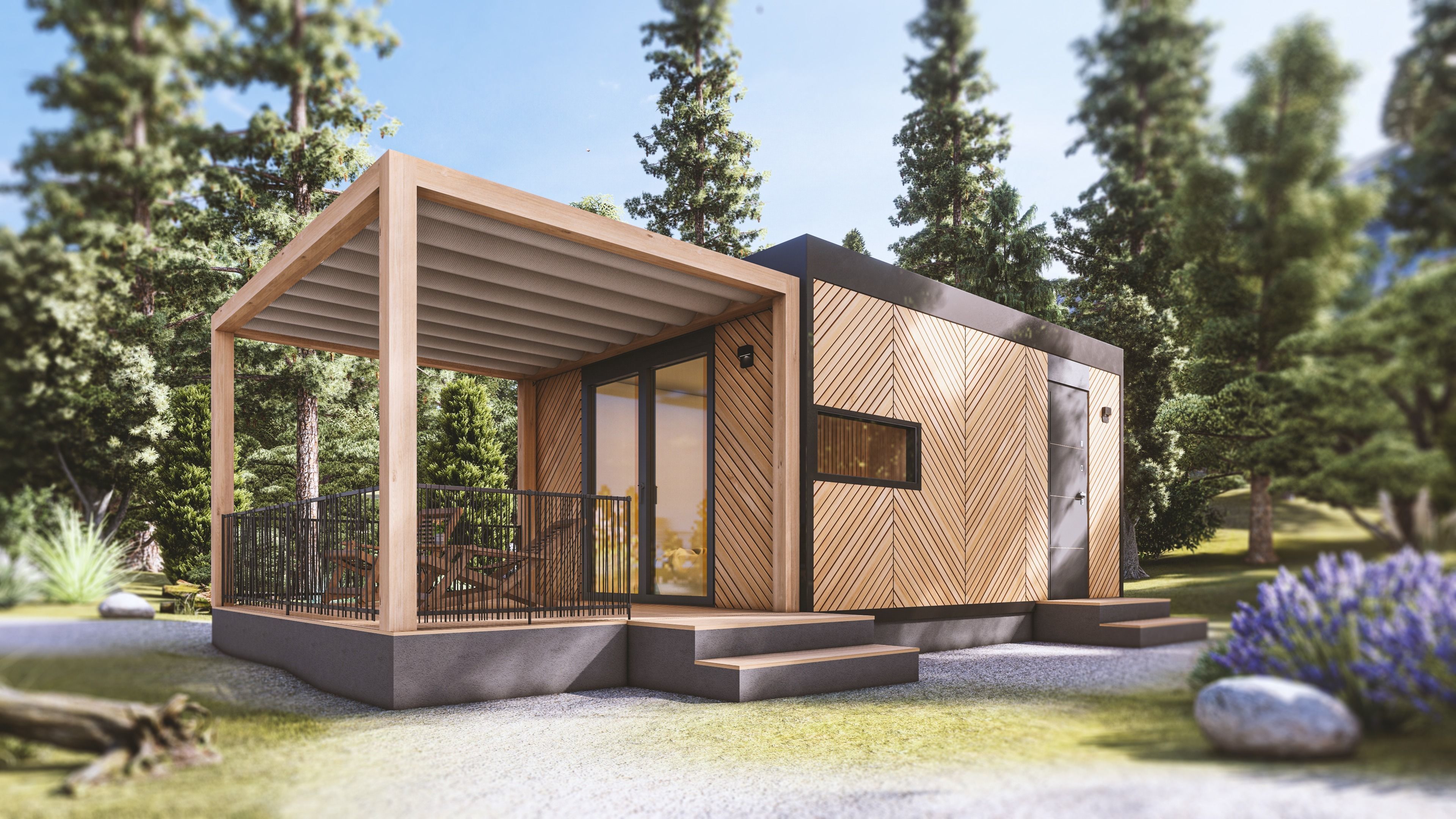 Tiny house Zaria 20m2 basic plans  3D model_24