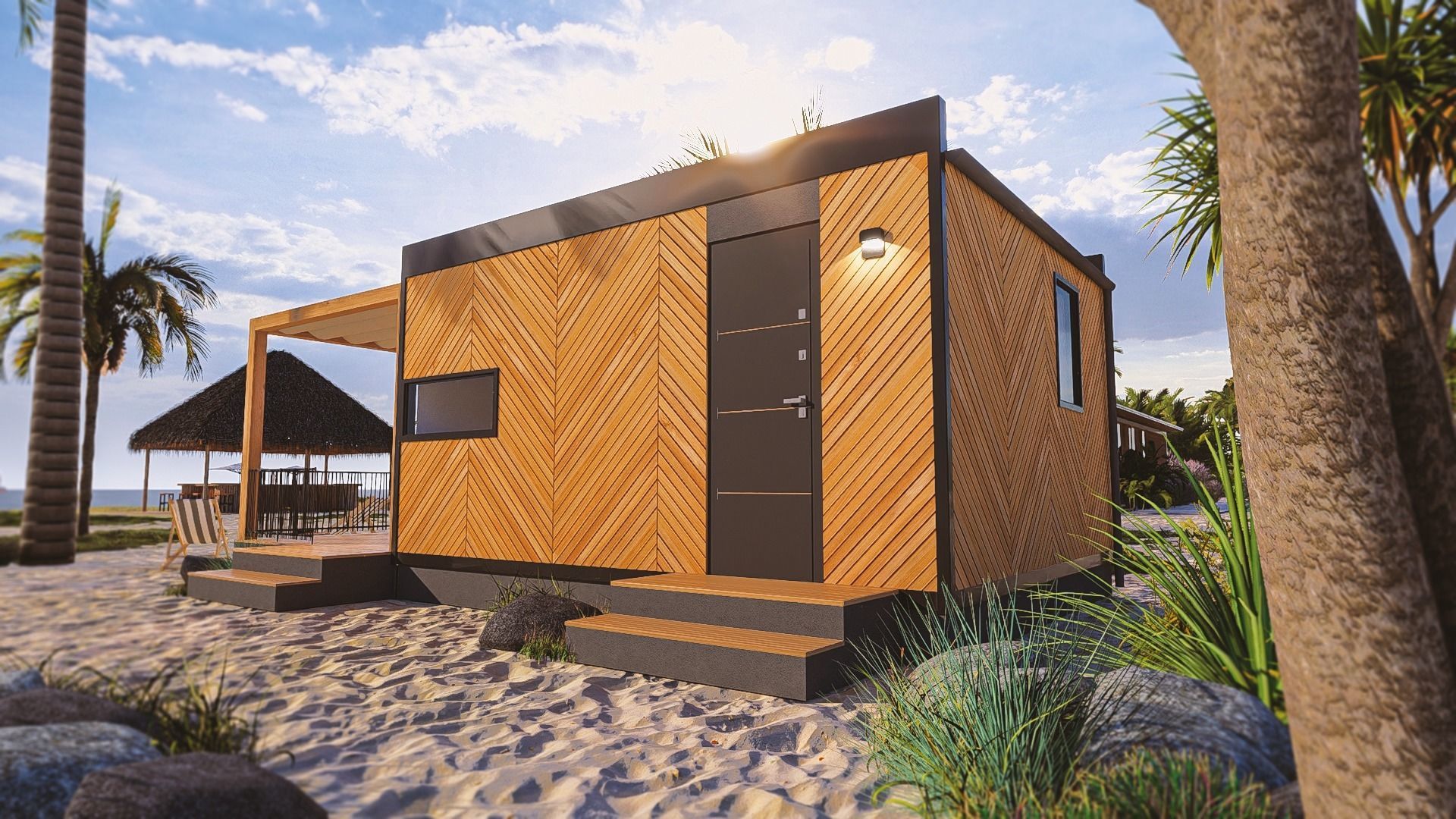 Tiny house Zaria 20m2 basic plans  3D model_26