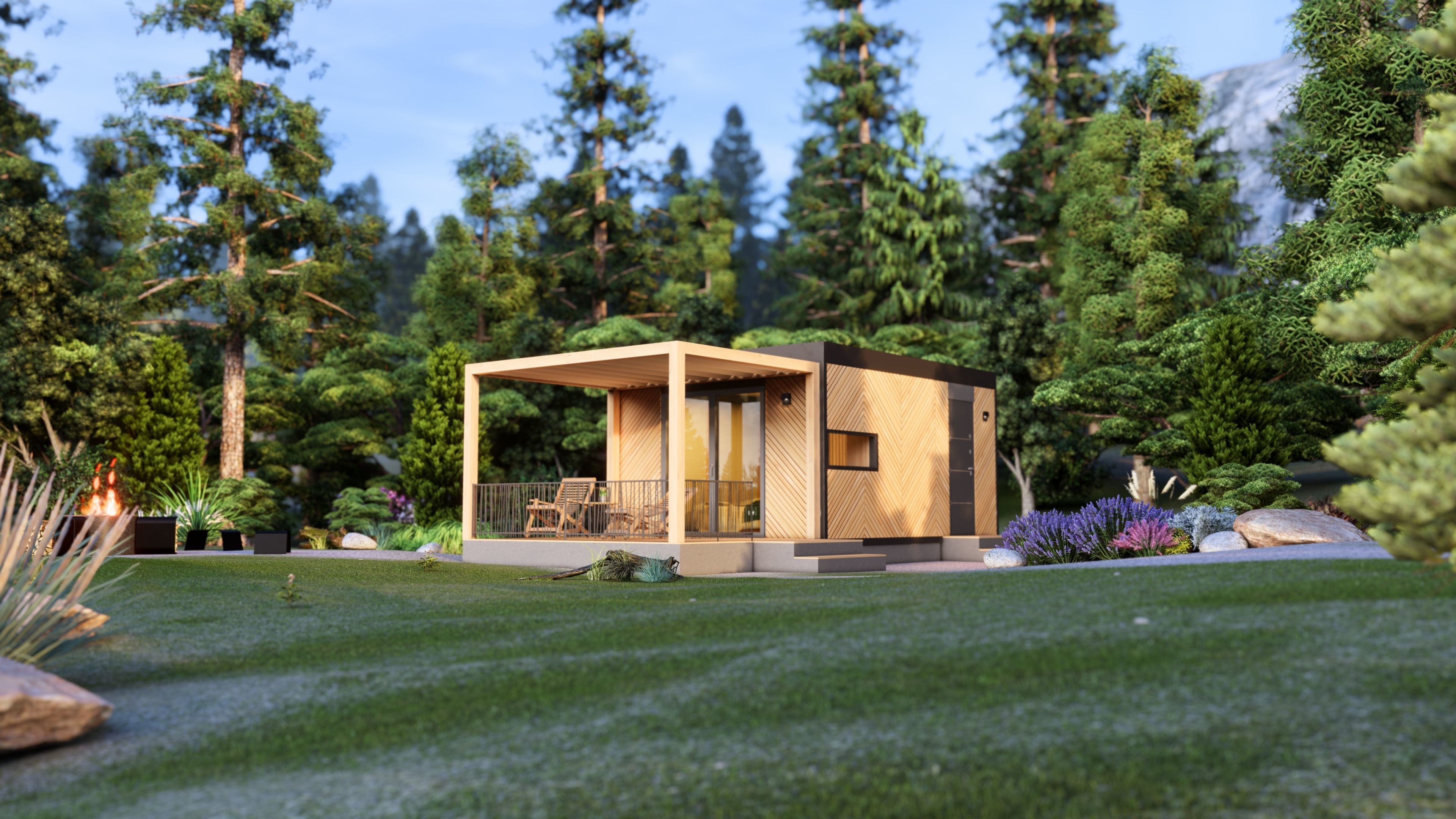 Tiny house Zaria 20m2 basic plans  3D model_29