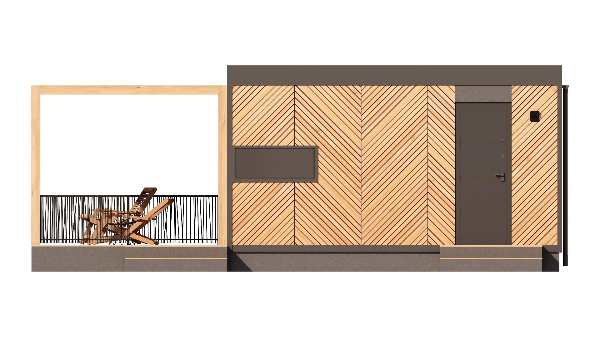 Tiny house Zaria 20m2 basic plans  3D model_13