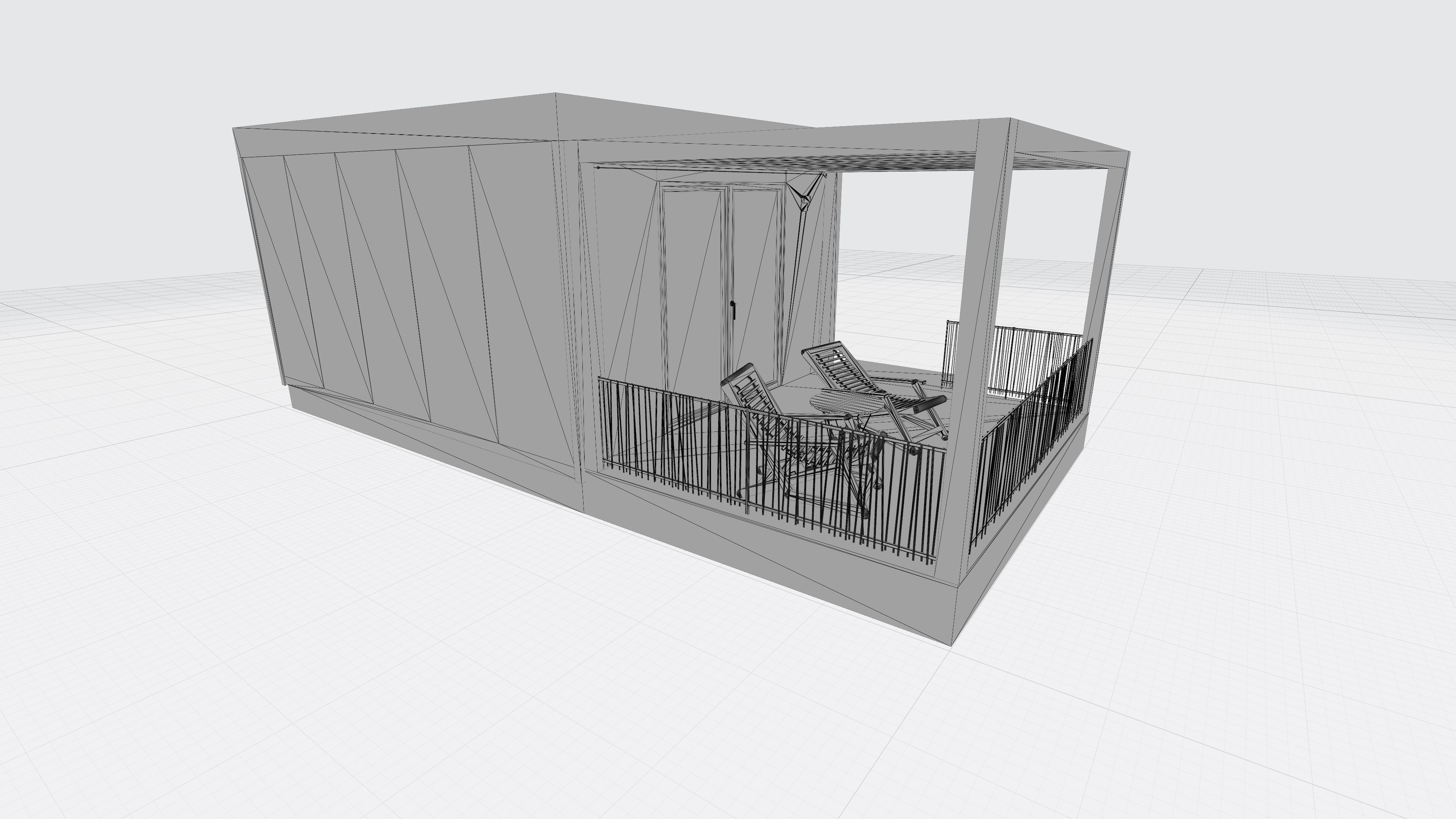 Tiny house Zaria 20m2 basic plans  3D model_38