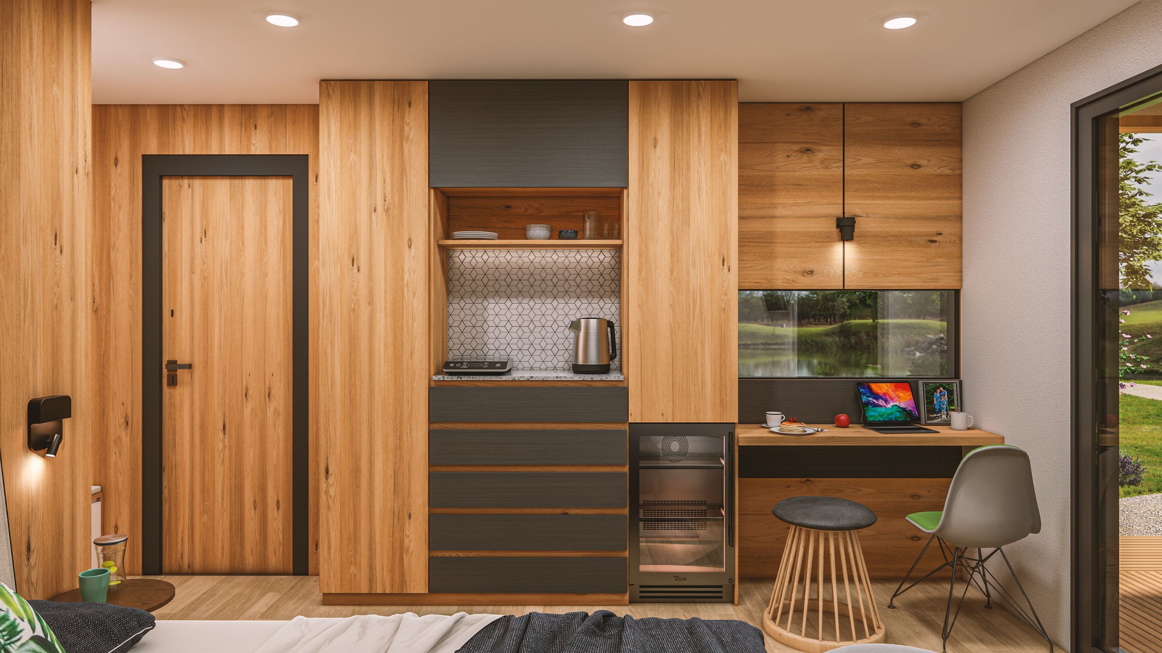 Tiny house Zaria 20m2 basic plans  3D model_33