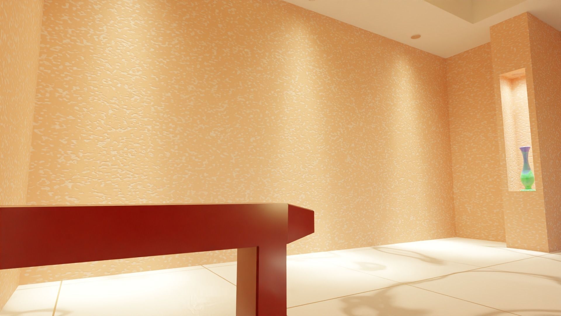 Simple Hall Interior 3D model_3