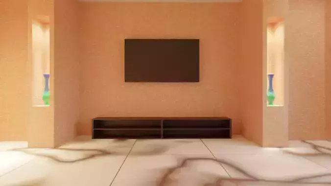 Simple Hall Interior 3D model Simple Hall Interior 3D model