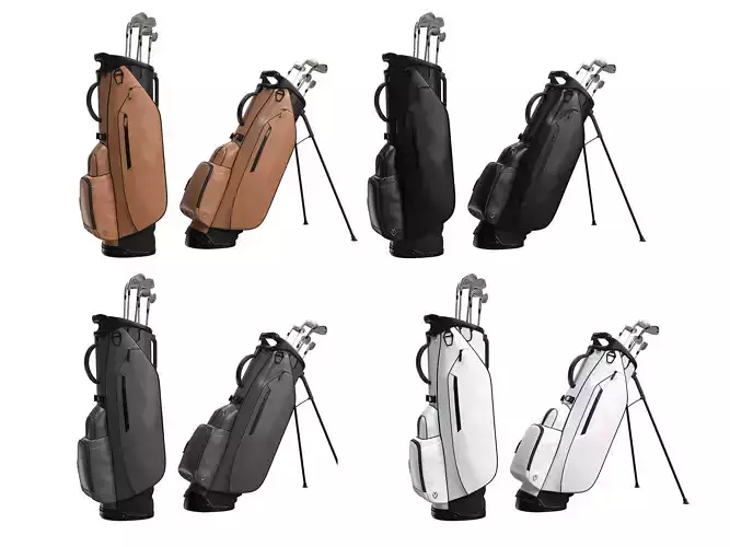 Golf Bag Vessel Player IV Pro 3D Model Collection