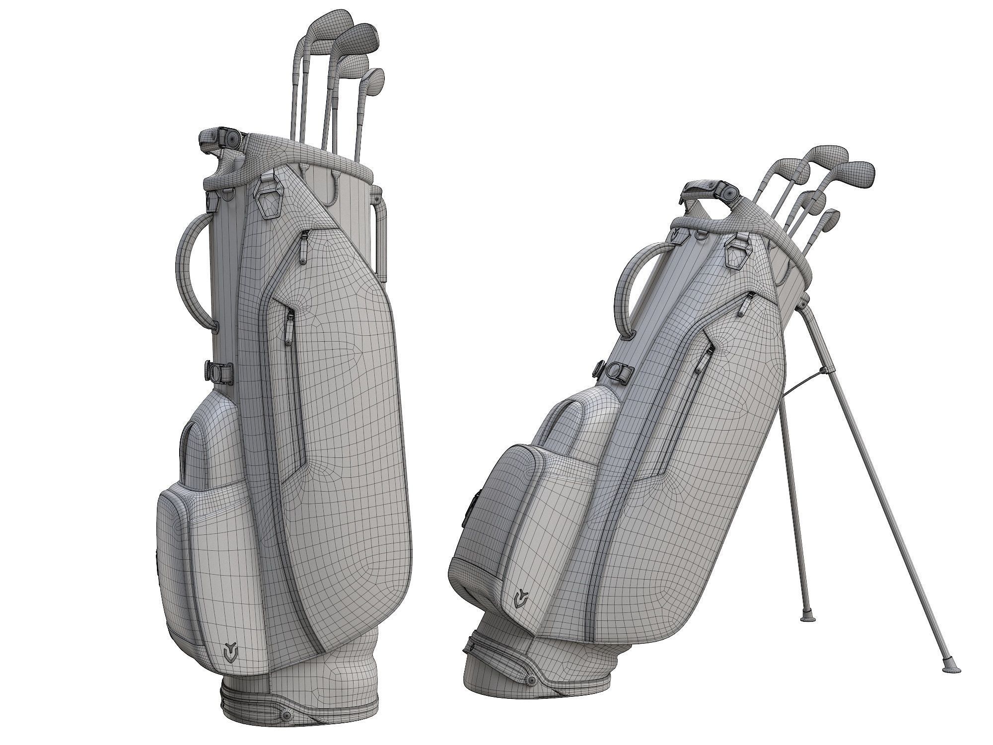 Golf Bag Vessel Player IV Pro 3D Model Collection_18
