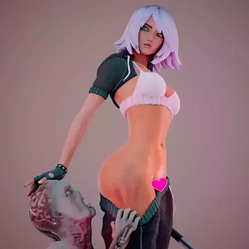 3D Print model - Zombie attack - B - Resist 3D print model