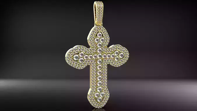 Cross Pendant 2 layers