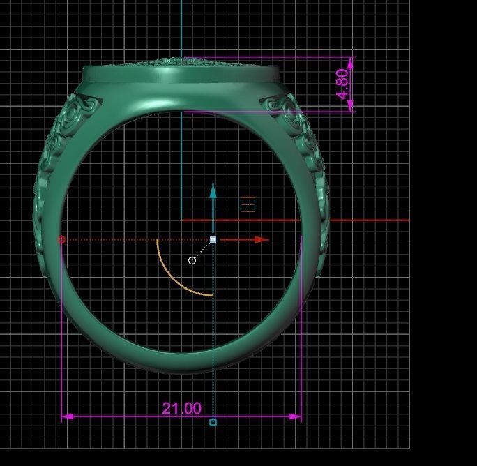 Ring men 14 3D print model_5