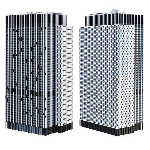 Building 100 Worth St New York 3D model
