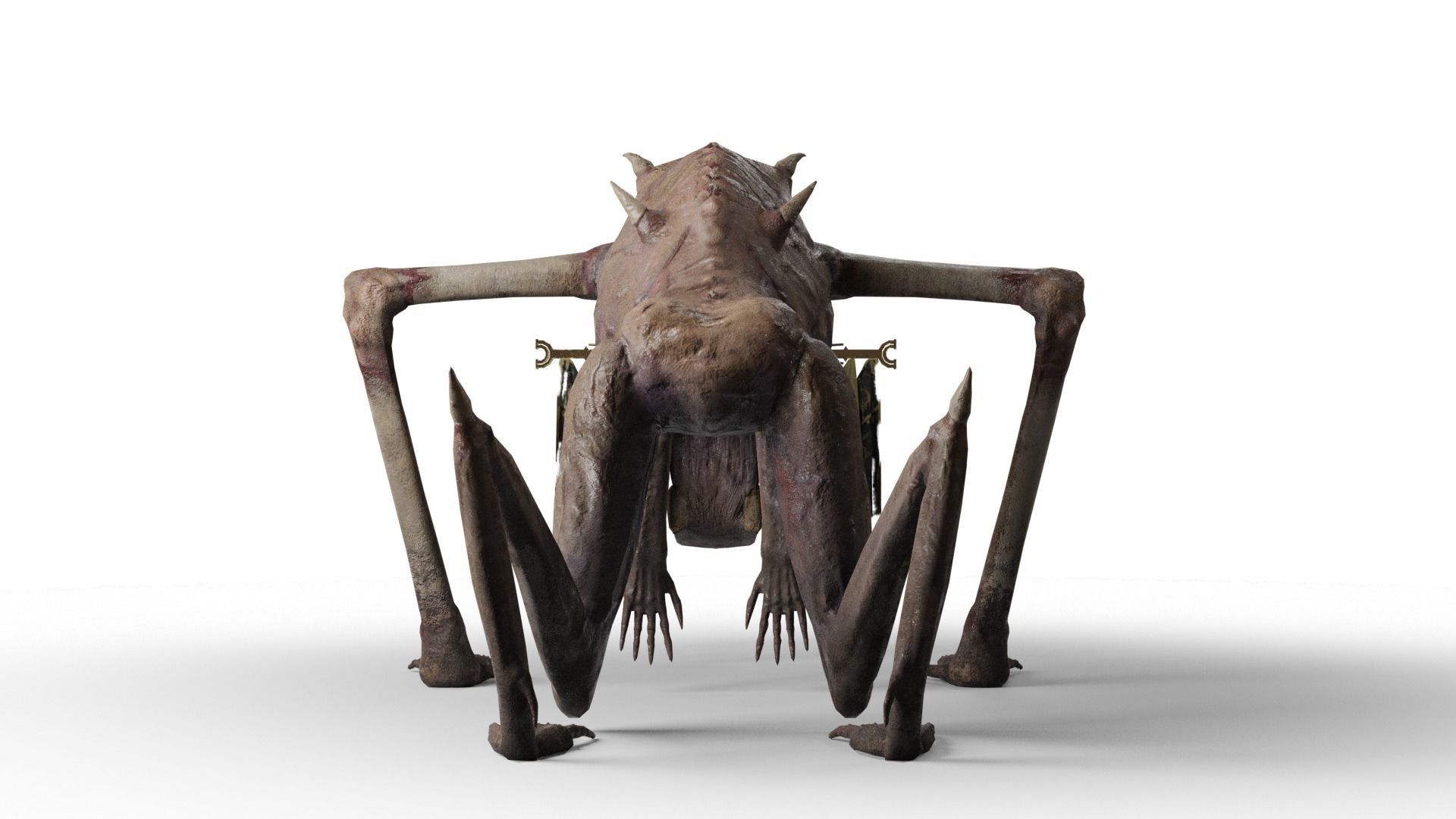 Religious Monster Low-poly 3D model_43